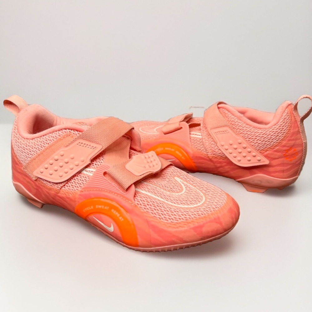 Nike SuperRep Cycle 2 Women's Cycling Shoes Peach Orange Size 7.5